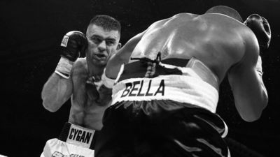 Dawid "Cygan" Kostecki podczas walki w 2009 roku w Lublinie