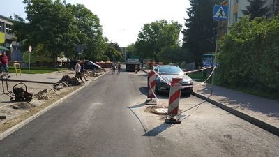 Trwają prace remontowe Al. Żołnierzy I Armii Wojska Polskiego