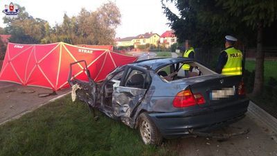 Śmiertelny wypadek w okolicach Biłgoraja [zdjęcia]