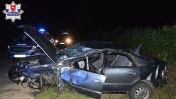 Chełm: Brawurowa jazda zakończona dachowaniem