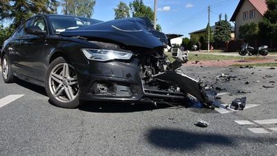 42-latek jechał motocyklem, nie udało się go uratować