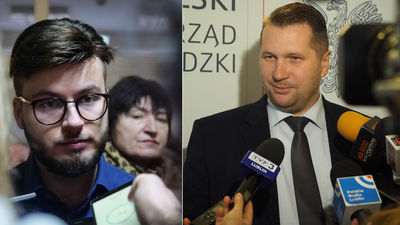Od lewej: Bartosz Staszewski i Przemysław Czarnek
