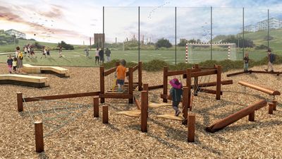 Spółka TBV Investment złożyła wniosek o pozwolenie na budowę dwóch boisk. Takie wizualizacje pokazywał inwestor przed referendum w sprawie zagospodarowania górek