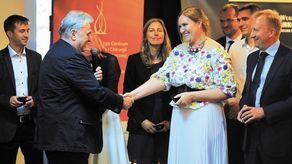 Prof. Jerzy Strużyna gorąco dziękował personelowi medycznemu Centrum za dotychczasową współpracę