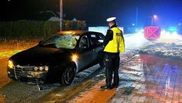 Łuków: Rowerzysta zjechał na przeciwny pas. Zginął na miejscu