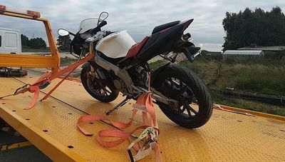 Właściciel chciał odebrać motocykl z warsztatu. Zrobił to za niego ktoś inny