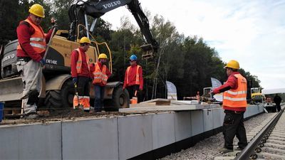 Nowy przystanek Lublin-Zachód. Na razie gotowa będzie tylko jedna krawędź peronu, podziemne przejście i winda dla niepełnosprawnych
