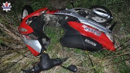 Jechała na skuterze i zasnęła