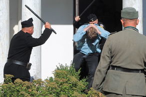 Esesmani na puławskich ulicach? To tylko film