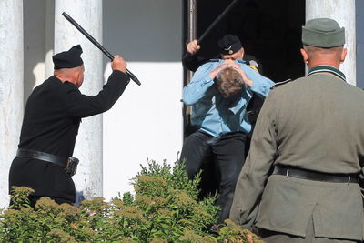 Esesmani na puławskich ulicach? To tylko film