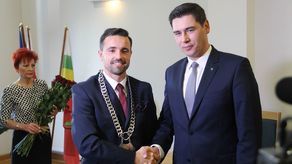 Michał Litwiniuk, prezydent Białej Podlaskiej i Dariusz Stefaniuk, obecny wicemarszałek województwa, wcześniej również prezydent Białej Podlaskiej