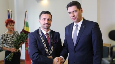 Michał Litwiniuk, prezydent Białej Podlaskiej i Dariusz Stefaniuk, obecny wicemarszałek województwa, wcześniej również prezydent Białej Podlaskiej 