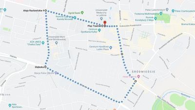 Trasa Marszu Równości w Lublinie