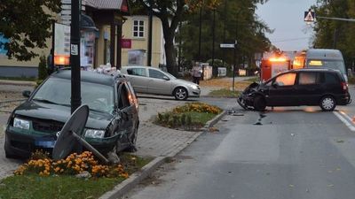 Wypadek w Szczebrzeszynie. Jeden z kierowców był po alkoholu
