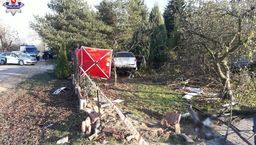 Śmiertelny wypadek pod Lublinem. Kierowca zmarł na miejscu