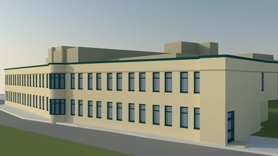 Wstępna wizualizacja nowego skrzydła szpitala w Łęcznej
