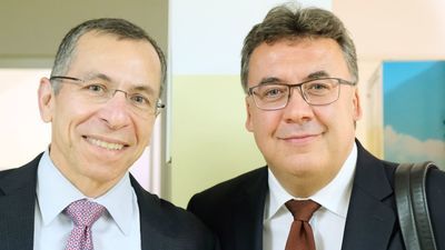 Od lewej prof. Marco Zarbin i prof. Robert Rejdak