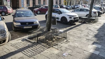 Pod kratą, która jest też siedziskiem, będą rosnąć rośliny. – Jeszcze uzgadniamy gatunki, które mają szansę tam funkcjonować – tłumaczą architekci