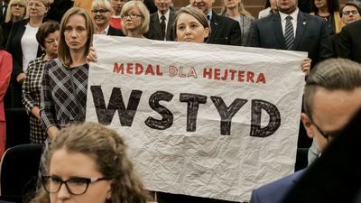 Anna Dąbrowska z Homo Faber na środowej uroczystości przyznawania medali Przyjaciół Uniwersytetu Marii Curie-Skłodowskiej