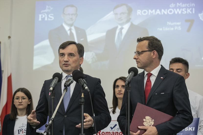 Minister Ziobro i wiceminister Romanowski w zamojskim Ratuszu 