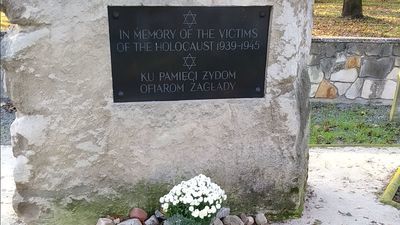 Ktoś wypróżnił się przed pomnikiem na cmentarzu. Straż miejska: Głupota aż boli