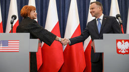 Spotkanie prezydenta z ambasador USA w Polsce Georgette Mosbacher