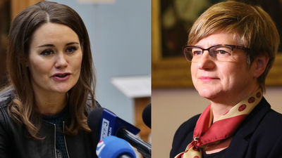 Katarzyna Mieczkowska (Muzeum Lubelskie) i Anna Fic-Lazor (Muzeum Zamoyskich w Kozłówce)