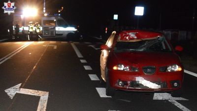 Tragiczny wypadek w Zagrodach. 35-latek zginął na przejściu na pieszych [zdjęcia]