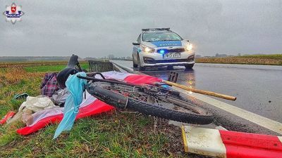 Dostał mandat za brak oświetlenia, dzień później potrąciło go auto