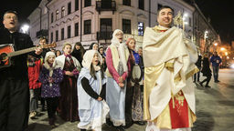 Przebrali się za świętych i wspólnie modlili. Drugi Marsz Wszystkich Świętych w Lublinie [zdjęcia]