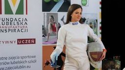 Najlepsza obecnie polska szablistka Marta Puda spotkała się z dziećmi w Lublinie