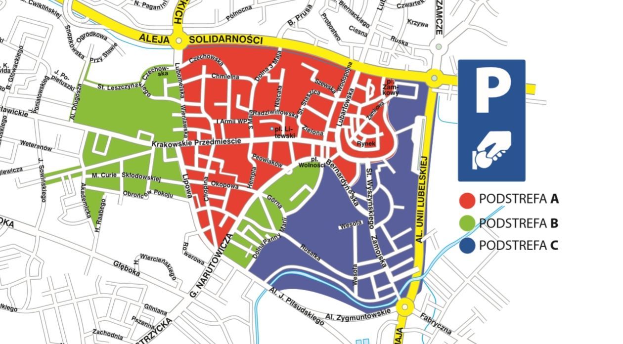 strefa płatnego parkowania lublin mapa Strefa Platnego Parkowania W Lublinie Nowy Operator Zamontuje 150 Parkomatow Dziennik Wschodni strefa płatnego parkowania lublin mapa