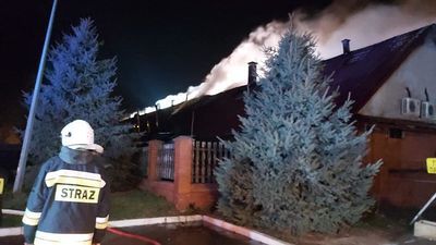 Pożar wybuchł w nocy. Spłonęła restauracja w Hrubieszowie [zdjęcia]