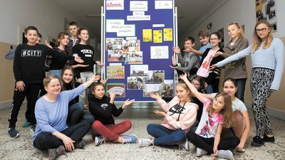 W projekcie „O rośliny dbamy, pszczołom pomagamy” wzięli udział uczniowie klasy VIB