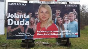 Jolanta Duda promuje się w rodzinnym Chełmie
