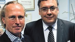 Od lewej prof. Anselm Jünemann i prof. Robert Rejdak współpracują od lat