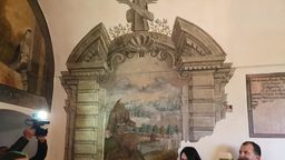 Zabytkowe polichromie w klasztorze przy kościele św. Antoniego