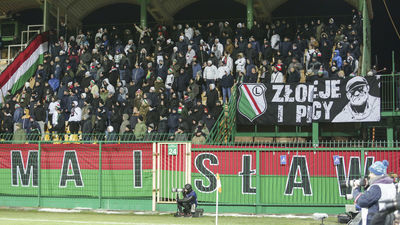 Kibice podczas meczu Górnik Łęczna - Legia Warszawa [galeria]