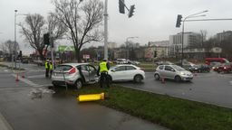 Lublin: Wypadek na al. Kompozytorów Polskich. Zablokowany ruch w tym miejscu [zdjęcia]