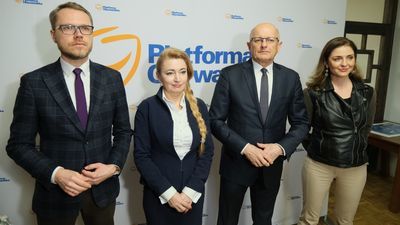 W kamienicy Krakowskie Przedmieście 10/5 interesantów będą przyjmować Joanna Mucha, Marta Wcisło i Michał Krawczyk. Na zdjęciu z szefem lubelskich struktur PO Krzysztofem Żukiem