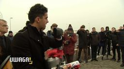 Przyszedł z urną na otwarcie odcinka drogi ekspresowej. "Wysłaliście ludzi na śmierć"