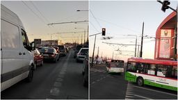 Lublin: Drogowy paraliż na al. Unii Lubelskiej. Nowa sygnalizacja zakorkowała ulicę [zdjęcia]