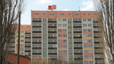 W tej chwili turbina już nie działa, zostanie zdemontowana z dachu