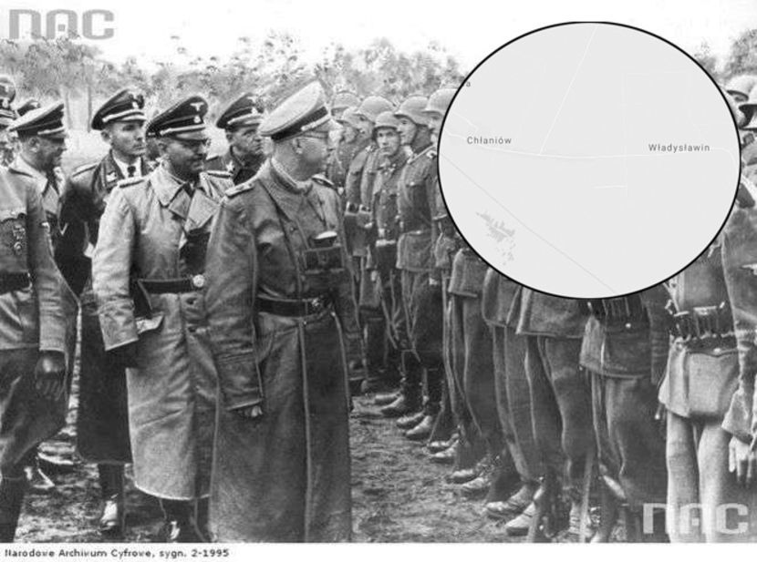 Reichsfuhrer Heinrich Himmler wizytuje współpracujące z Niemcami ukraińskie oddziały.