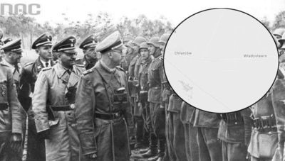 Reichsfuhrer Heinrich Himmler wizytuje współpracujące z Niemcami ukraińskie oddziały.