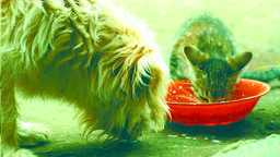 Cudownie pełne miski bezdomnych kotów i psów. Mieszkańcy Hrubieszowa uzbierali dużo karmy dla zwierząt