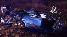 Wypadek na krajowej "dwójce" koło Międzyrzeca Podlaskiego. Dwie osoby w szpitalu [zdjęcia]