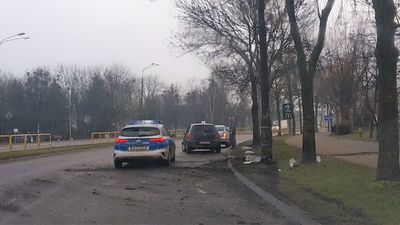 Chełm: Za szybko wszedł w zakręt i zatrzymał się na latarni