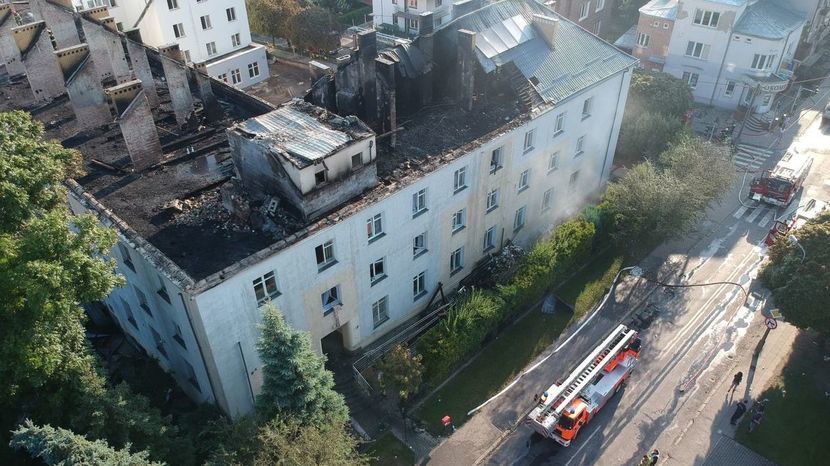  Dom Pomocy Społecznej przy ul. Głowackiego po ubiegłorocznym pożarze.