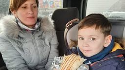 Szymon przyjechał z mamą do Białej Podlaskiej 